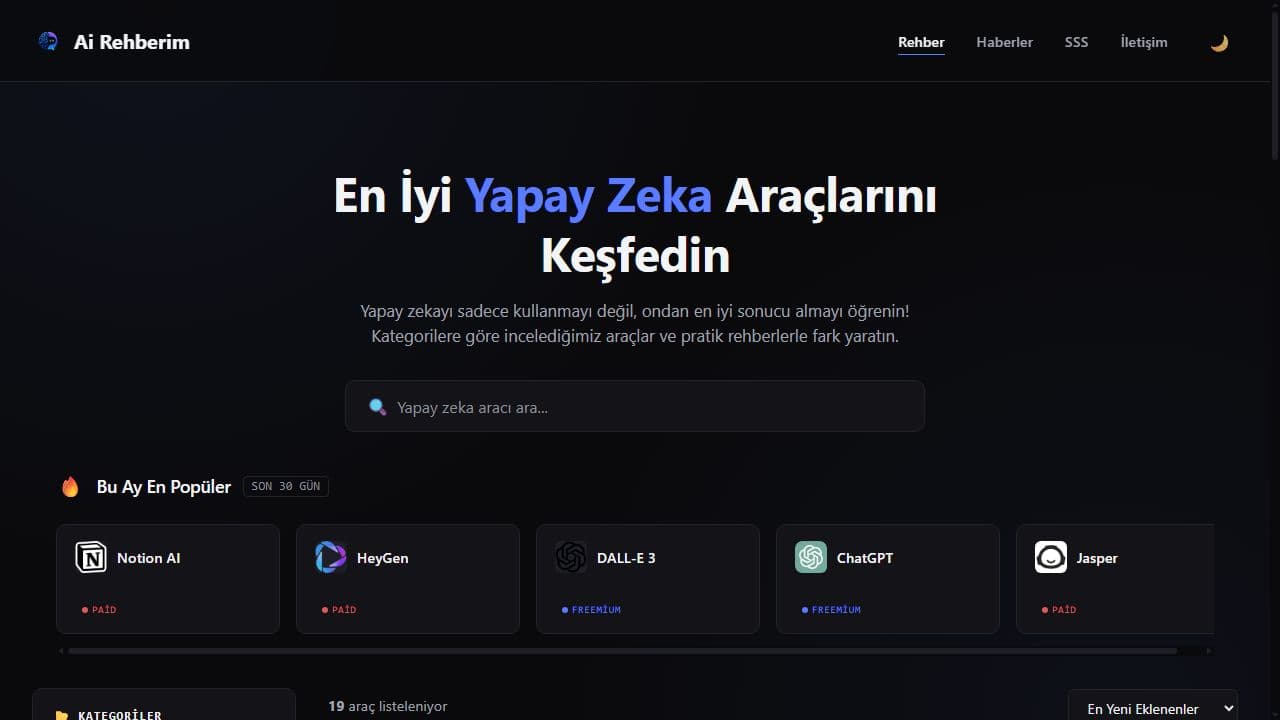 Ai Rehberim Ekran Görüntüsü